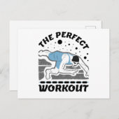 For The Swimmer - The Perfect Workout Swim Postkarte (Vorne/Hinten)