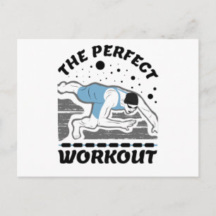 For The Swimmer - The Perfect Workout Swim Postkarte