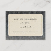 For the Wordsmith Graduation Gift Insert Mitteilungskarte (Vorderseite)