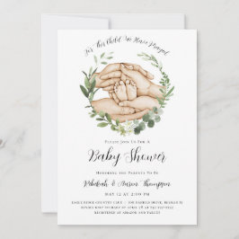 For This Child We Have Prayed Baby Shower Invite Einladung