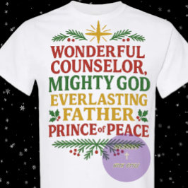 For to us a child is born - Christmas - Christian T-Shirt