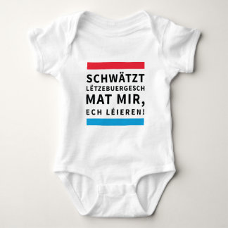 For Toddlers who Learn Luxembourgish Baby Strampler