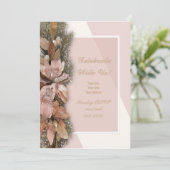 For Unto Us Christmas Invitation Card Einladung (Stehend Vorderseite)