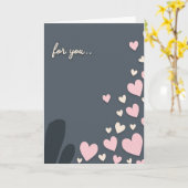 For You Hearts Simple Love Card Karte (Gelbe Blume)