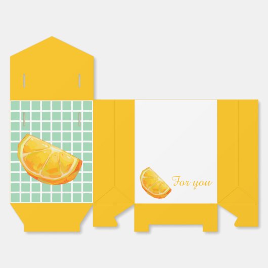 For you, orange geschenkschachtel (Ungefaltet)