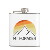 Foraker Alaska Retro Flachmann (Vorderseite)