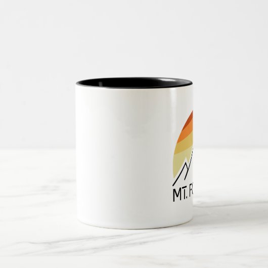 Foraker Alaska Retro Zweifarbige Tasse (Mittel)