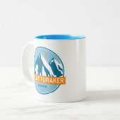 Foraker Alaska Stars Moon Zweifarbige Tasse (Vorderseite Links)