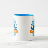 Foraker Alaska Stars Moon Zweifarbige Tasse (Mittel)