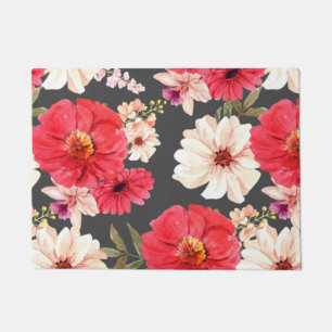 Foral und Glamour nahtloser Muster natürlicher Som Fußmatte