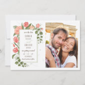 Forale Embrace Save the Date Fotokarte Einladung (Vorderseite)