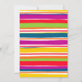 Forale Überraschung Fiesta Geburtstag Einladung (Rückseite)