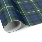 Forbes Clan Tartan Green und Blue Scottish Kariert Geschenkpapier (Rolleneckpunkt)