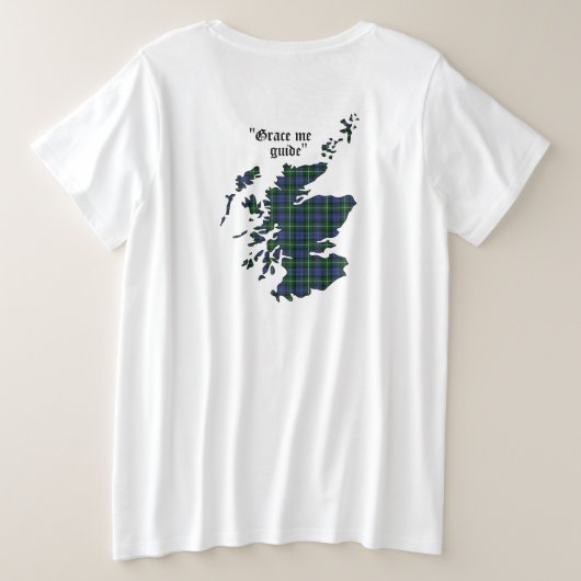 Forbes Clan Women's Plus Size Raglan T - Shirt (Design Rückseite)