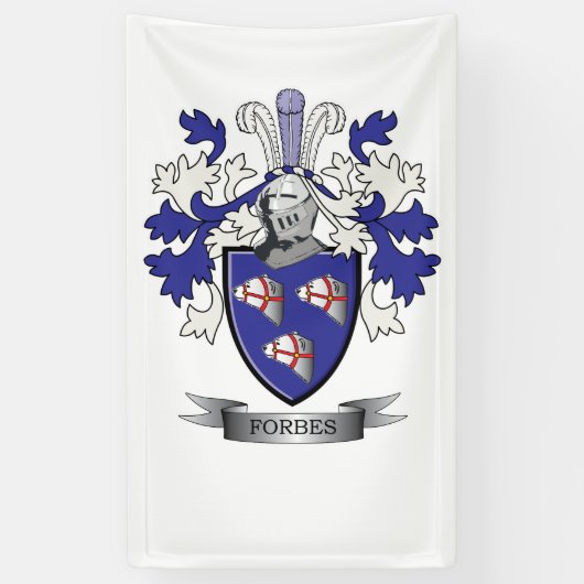 Forbes Familienwappen-Wappen Banner (Vertikal)