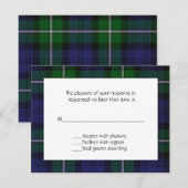 Forbes Kariert RSVP Card Karte (Vorne/Hinten)