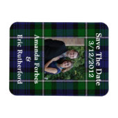 Forbes Kariertes Foto Save the Date Magnet (Horizontal)
