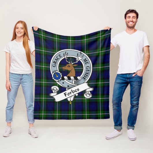 Forbes Modern Clan Abzeichen Tartan Kariert Fleecedecke (Beispiel)
