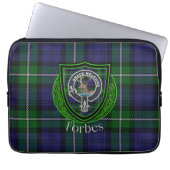 Forbes Scottish Clan Tartan and Crest Laptopschutzhülle (Vorderseite)