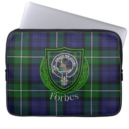 Forbes Scottish Clan Tartan and Crest Laptopschutzhülle