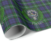 Forbes Scottish Clan Tartan & Crest Geschenkpapier (Rolleneckpunkt)