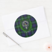 Forbes Scottish Clan Tartan & Crest Runder Aufkleber (Umschlag)