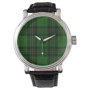Forbes tartan green black kariert armbanduhr