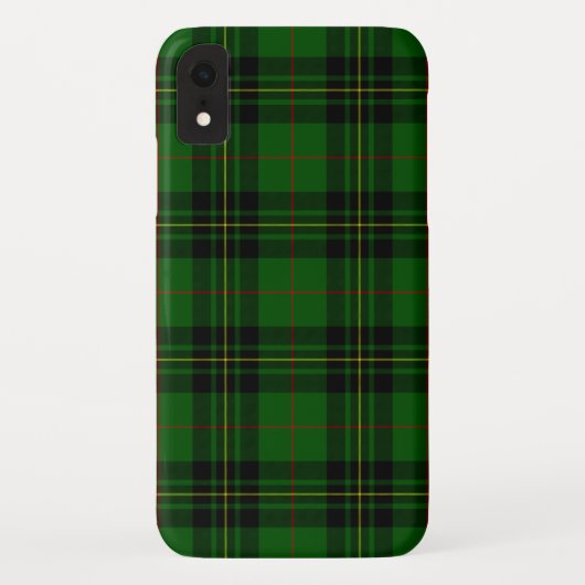 Forbes tartan green black kariert Case-Mate iPhone hülle (Rückseite)