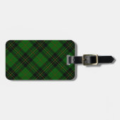 Forbes tartan green black kariert gepäckanhänger (Vorderseite horizontal)