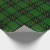 Forbes tartan green black kariert geschenkpapier (Ecke)