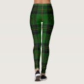 Forbes tartan green black kariert leggings (Rückseite)