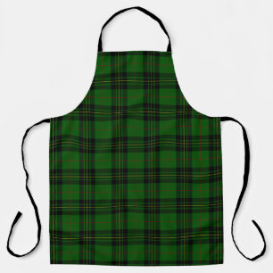 Forbes tartan green black kariert schürze