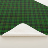 Forbes tartan green black kariert sherpadecke (3/4)