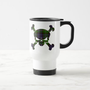 Forbes Tartan Skull No Banner Tasse