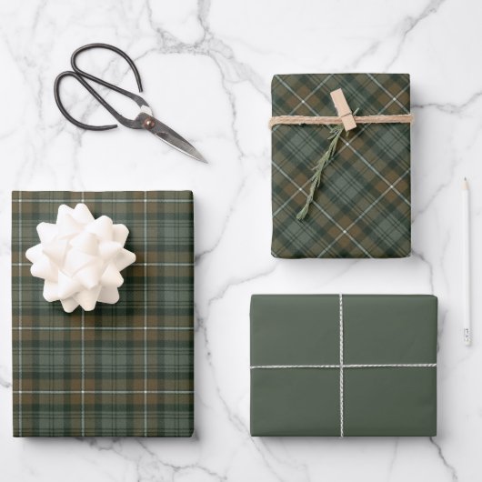 Forbes Weathered Original Scottish Tartan Geschenkpapier Set (Vorderseite)
