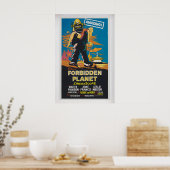 Forbidden Planet Poster  Vintage Movie Poster 1 (Küche)