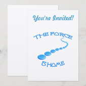 Force ist Zuhause Frisbee Einladung (Vorne/Hinten)