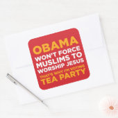 Force Moslems Quadratischer Aufkleber (Umschlag)