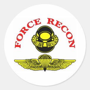 Force Recon Diver Jump Runder Aufkleber