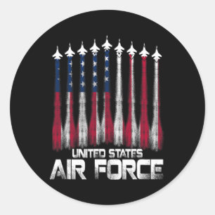 Force Us Veterans American Flag 4. Juli Patrio Runder Aufkleber