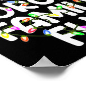 Forced Family Fun Christmas Pajamas Funny Poster (Ecke)