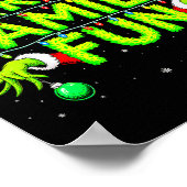 Forced Family Fun Christmas Shirts Matching Family Poster (Ecke)