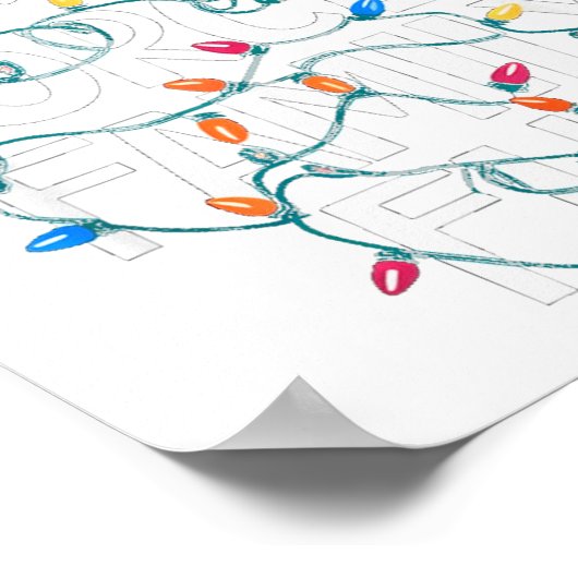 Forced Family Fun Sarcastic Christmas Funny Men Wo Poster (Ecke)