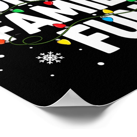 Forced Family Fun Shirt Men Women Kids Christmas P Poster (Ecke)