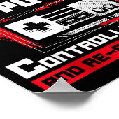 Forced To Put My Controller Away Gaming & Game Poster (Ecke)