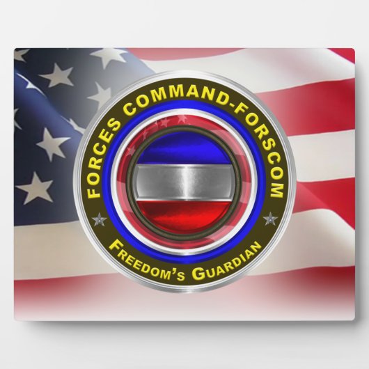 Forces Command FORSCOM Fotoplatte (Vorderseite)