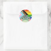 Forciert POC LGBT Pride Flag Runder Aufkleber (Tasche)