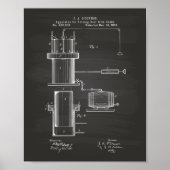 Forcing Beer 1879 Patent Art - Chalkboard Poster (Vorne)
