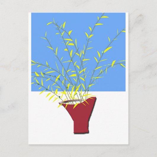 Forcythia Postkarte (Vorderseite)