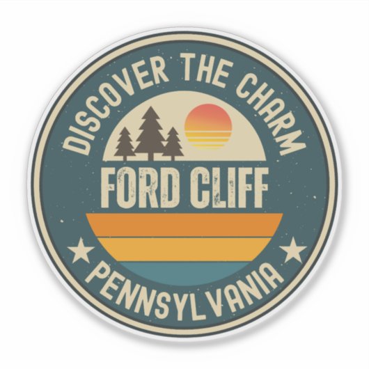 Ford Cliff, Pennsylvania Aufkleber (Vorderseite)